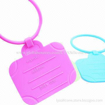 Fashionable Travel Silicone Luggage Mark, Eco-friendly, Non-toxic & Colorful
